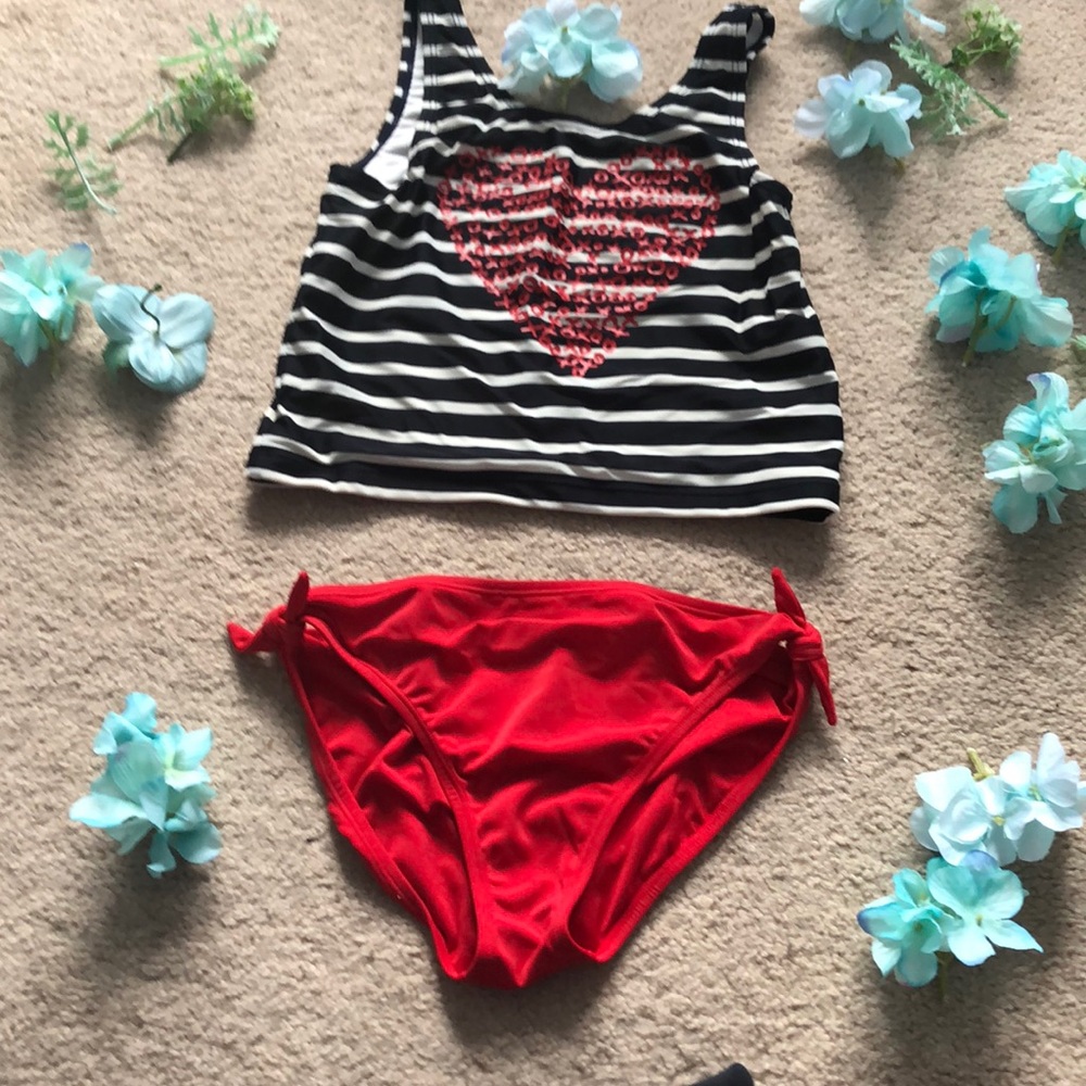 Girls Two Piece Bathing Suit